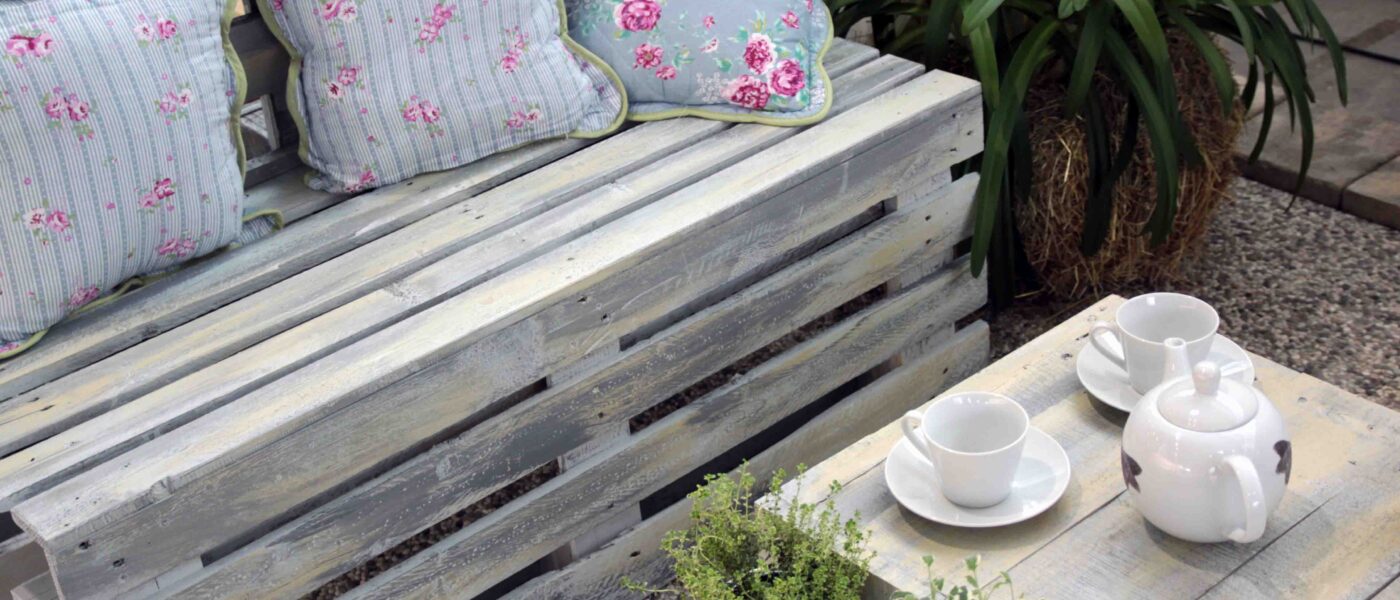 Vrtntna garnitura za sedenje iz palet