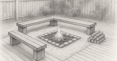 Skica vrtnega kurišča