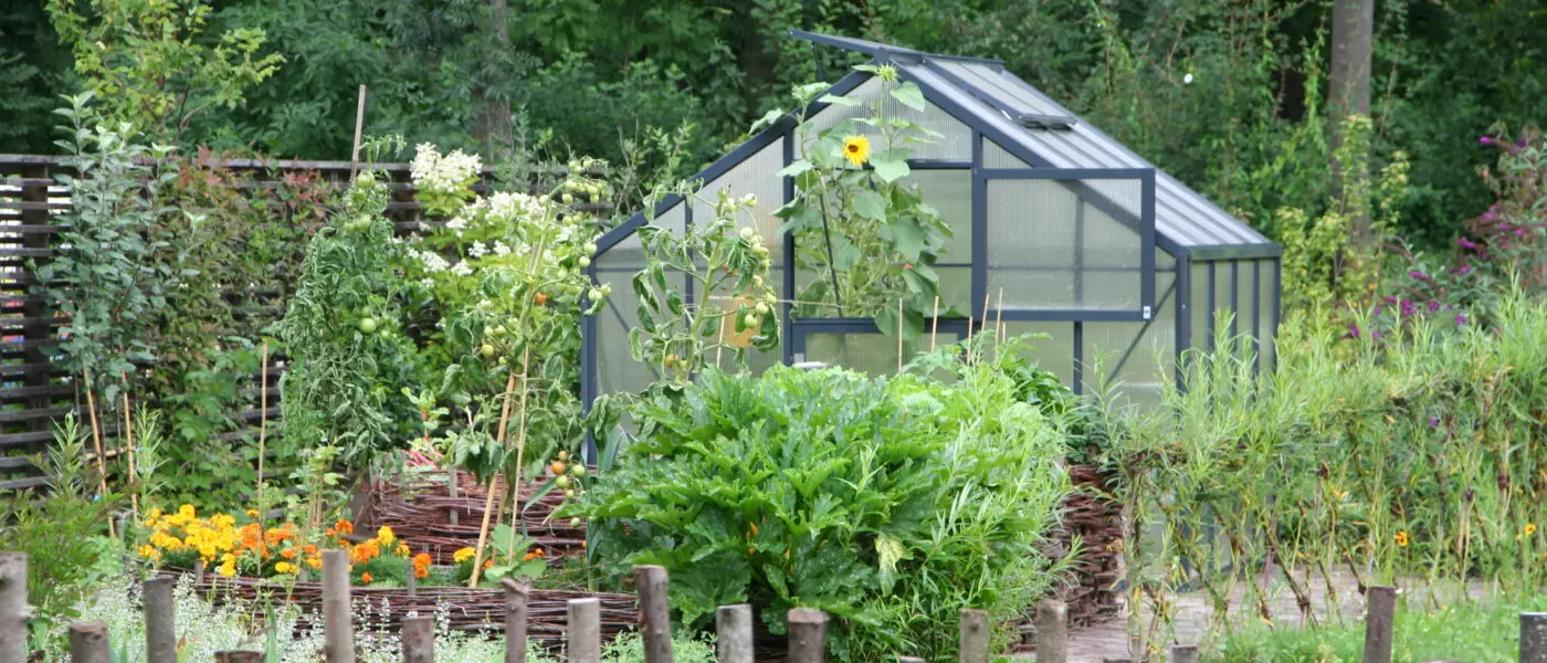 Vrt kjer osrednje mesto zavzema vrtni rastlinjak