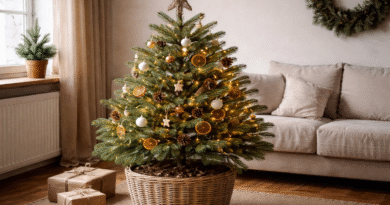 Naravna smrečica posajena v loncu