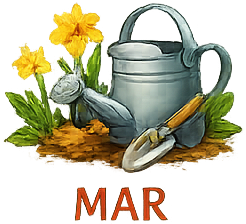 marec koledar vrtnih opravil po mesecih