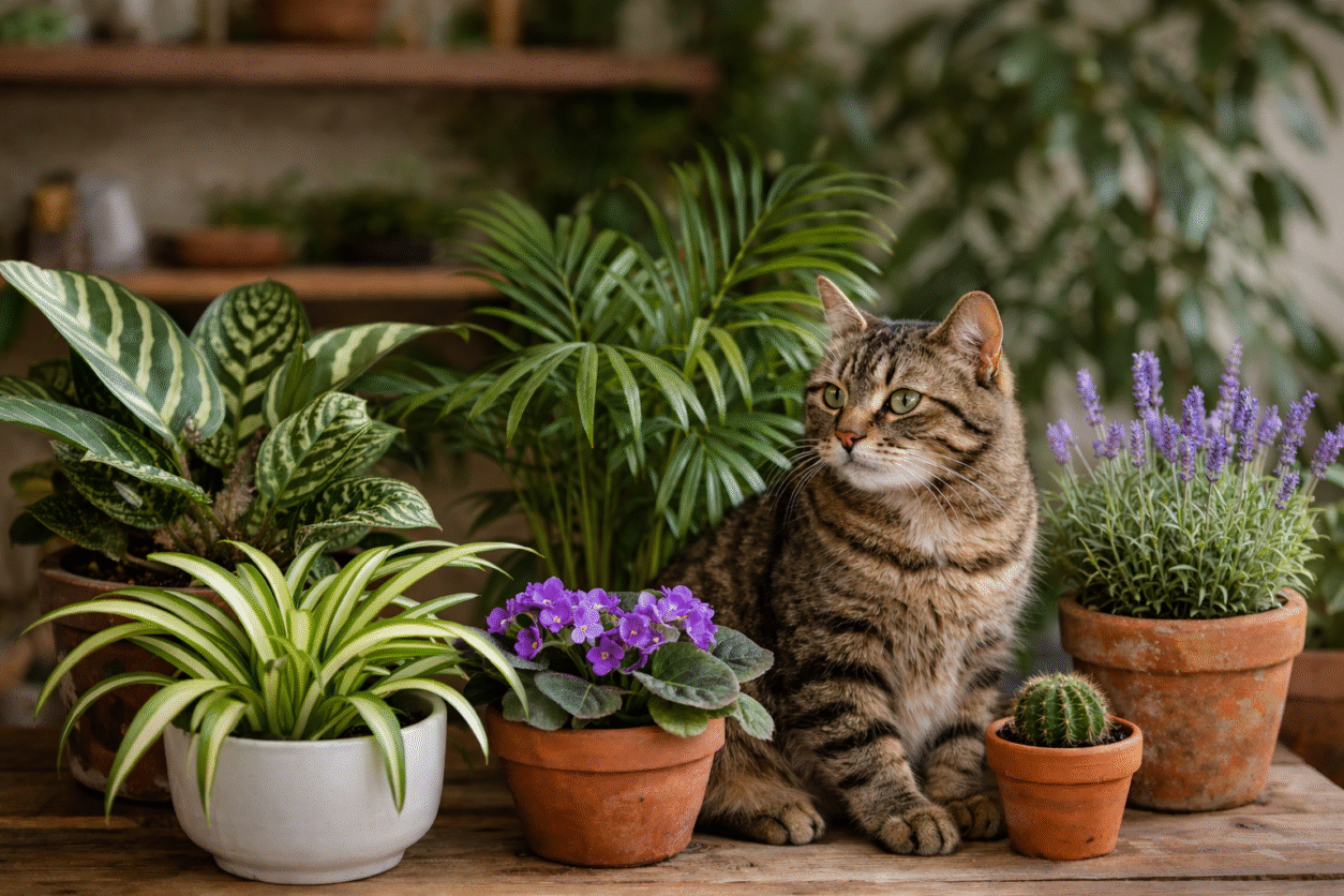 Mačkam prijazne sobne rastline