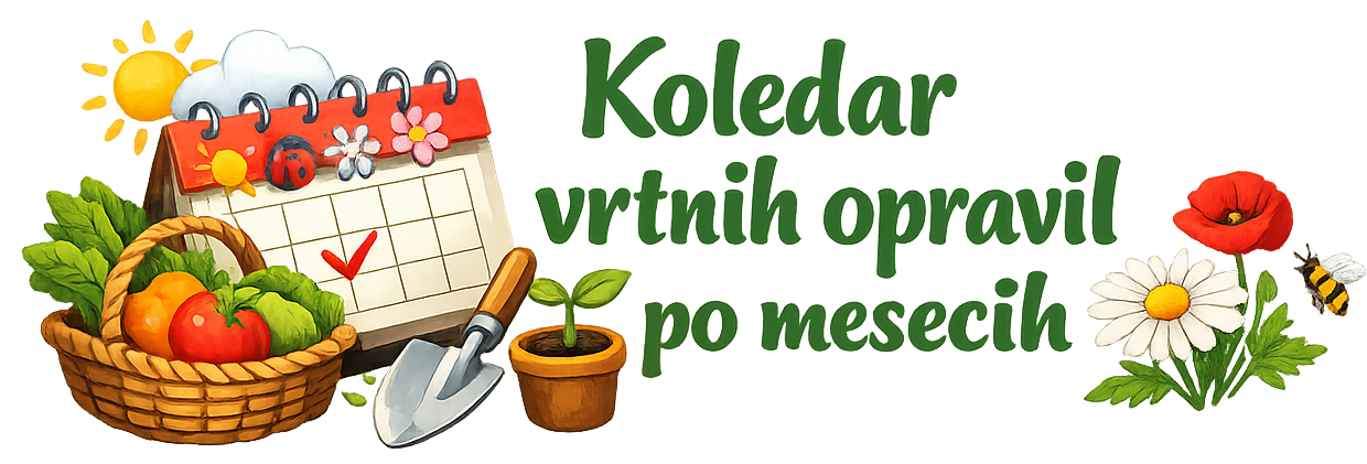 Koledar vrtnih opravil po mesecih