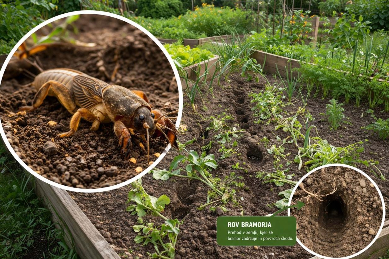 Podzemni rov bramorja tik pod površino tal