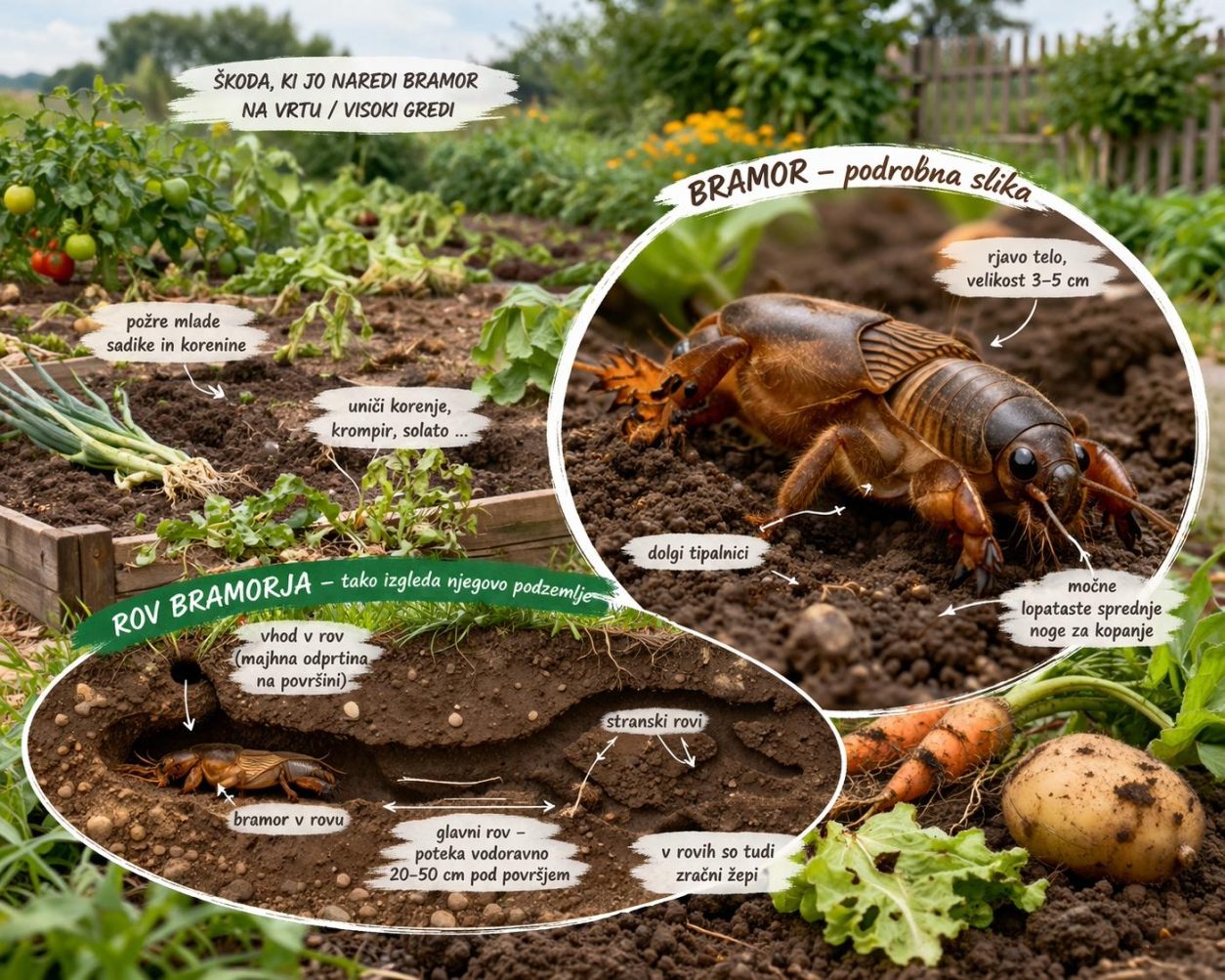 Podzemni rov bramorja tik pod površino tal