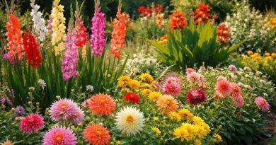 Poletni cvetlični raj v polnem razcvetu