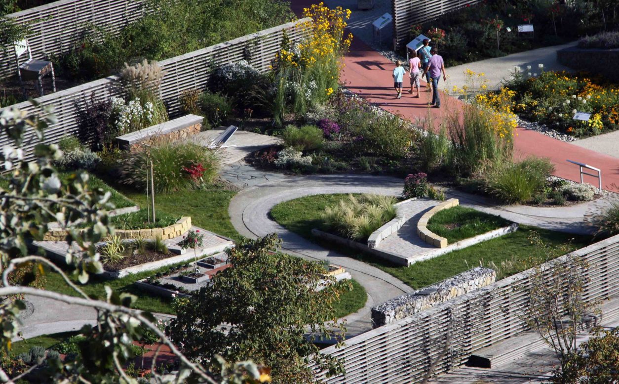 Razstavni vrtovi v Tullnu združujejo različne sloge zasaditev