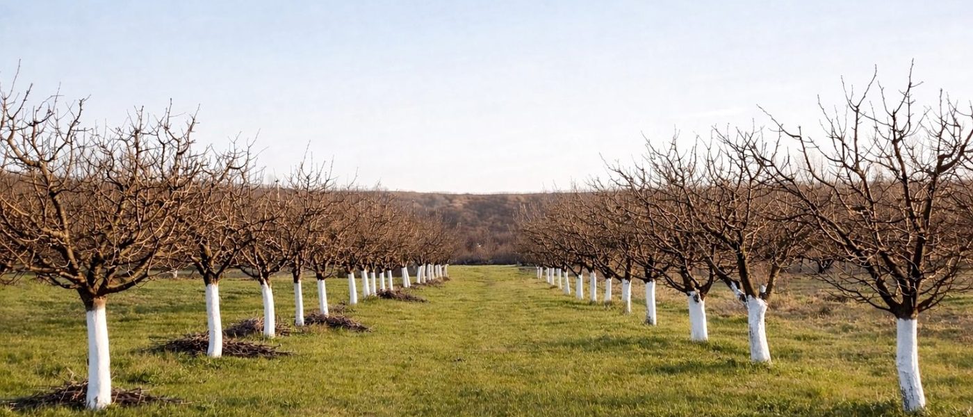 Urejen nasad sliv v zimskem času