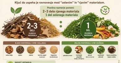 Pravilno razmerje za kitrejše kompostiranje