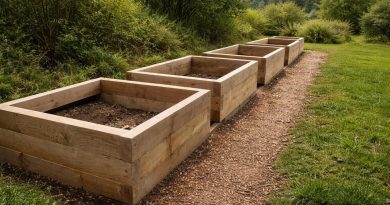 Visoke grede iz masivnih lesenih tramov