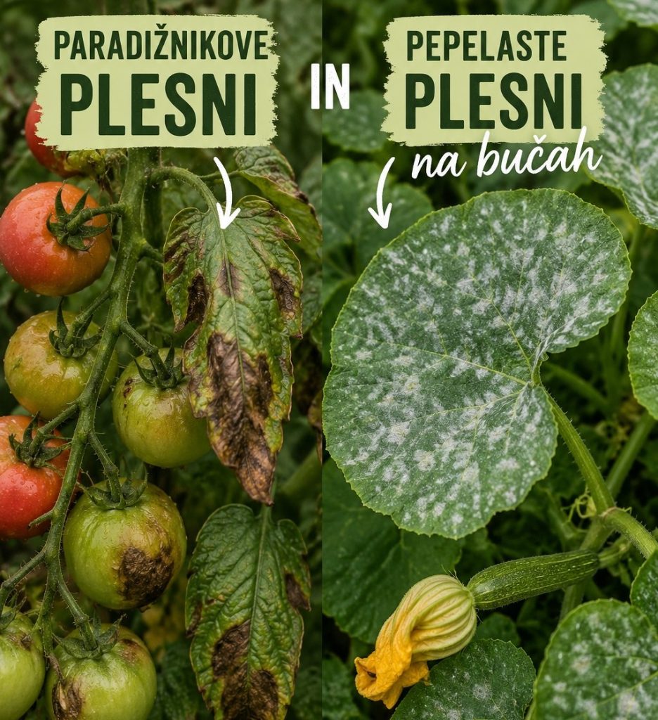 Plesni na paradižniku in bučah