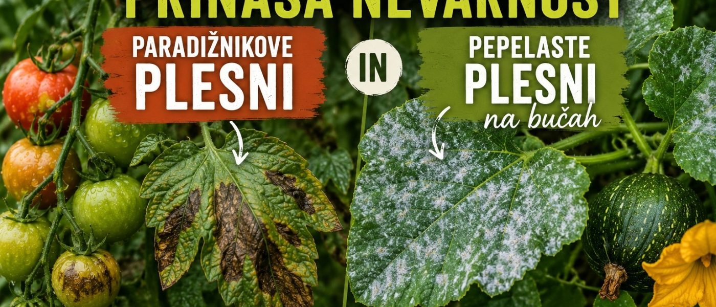 Toplo in vlažno vreme po nevihtah ustvarja idealne pogoje za razvoj paradižnikove plesni in pepelaste plesni
