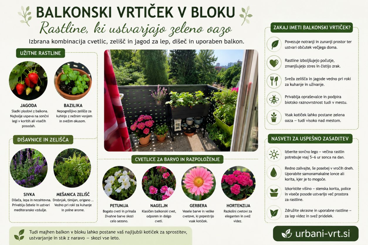 Balkonski vrtiček v bloku